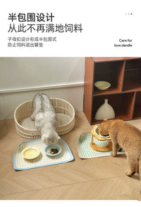 宠物餐垫防水防滑PU皮革垫子猫碗粮垫大号吃饭垫餐盘垫狗碗防滑垫