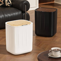 Touchless Trash Can Quiet Close Sensor Trash Can Water-Resistant for Bathroom