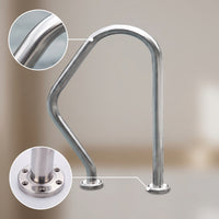 Stainless Steel Pool Ladder Handrail Surface Mounting Pool Handrail Strong Hardware Polished for Contractors, Swimming Pools, Poolside