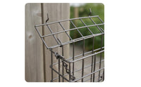 Metal Wire Bird Feeder Easy to Load and Maintain Nature Bird Food Holder Construction Suet Cake Feeder for Nature Lovers, Outdoor, Garden, Backyard