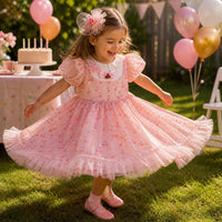 Girls' Cherry Rabbit Princess Dress with Headpiece for Parties and Performances