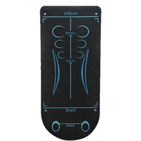 Non-Slip Exercise Mat with Alignment Lines Floor-Protecting Ab-Wheel Training Mat Cushioned for Home Gym, Indoor Workouts