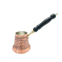 Turkish Coffee Pot Tin-Lined Hammered Copper Cezve Engraved