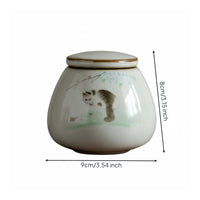 Cat Cremation Urn Waterproof-Resistant Seal Small Cat Memorial Container