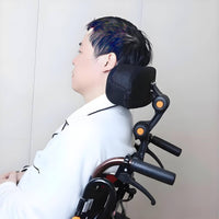 Universal Fit Aluminum Wheelchair Headrest Ergonomic Adjustable Wheelchair Head Support