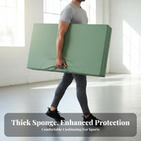 Folding Gymnastics Mat Multifunctional Thick High Jump Mat Shock Absorbing Thick Crash Pad for Gymnasts, Fighting Artists, Gym, Training Center