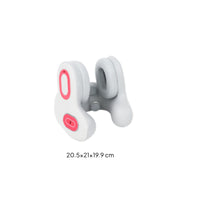 U-Shaped Neck Pillow Soft Padded U Shaped Neck Massager Pink-Red Trim for Sleep
