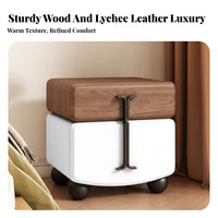 Rotating Cylinder End Table Modern Aesthetic Nightstand Minimalist Aesthetic Space-Saving Design for Adults, Home, Dormitory