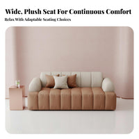 Straight-Line Guest Settee Light Luxury aesthetic Reception Sofa Modern Design Commercial Furnishing for Interior Designers, Office Managers, Waiting Room