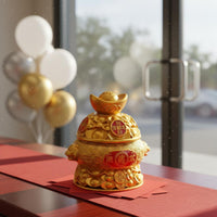 Treasure Bowl Prosperity Wealth Bowl Decoration Good Luck for Desk, Shop Owners