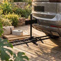 Rear Motorcycle Carrier Rack Registration Plate Bracket Motorcycle Hitch Carrier Rust-Resistant Bike Hauler