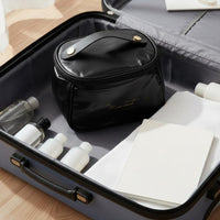 Large Capacity Travel Makeup Bag Handheld Travel Makeup Case Lightweight Waterproof Toiletry Bag Double-Layer for Outings