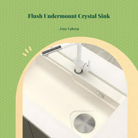 Undermount stone sink
