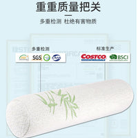 Memory Foam Cervical Pillow, Cylindrical, for Office and Side Sleeping