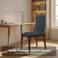 Upholstered Backrest Chair Modern Design Upholstered Side Chair Breathable