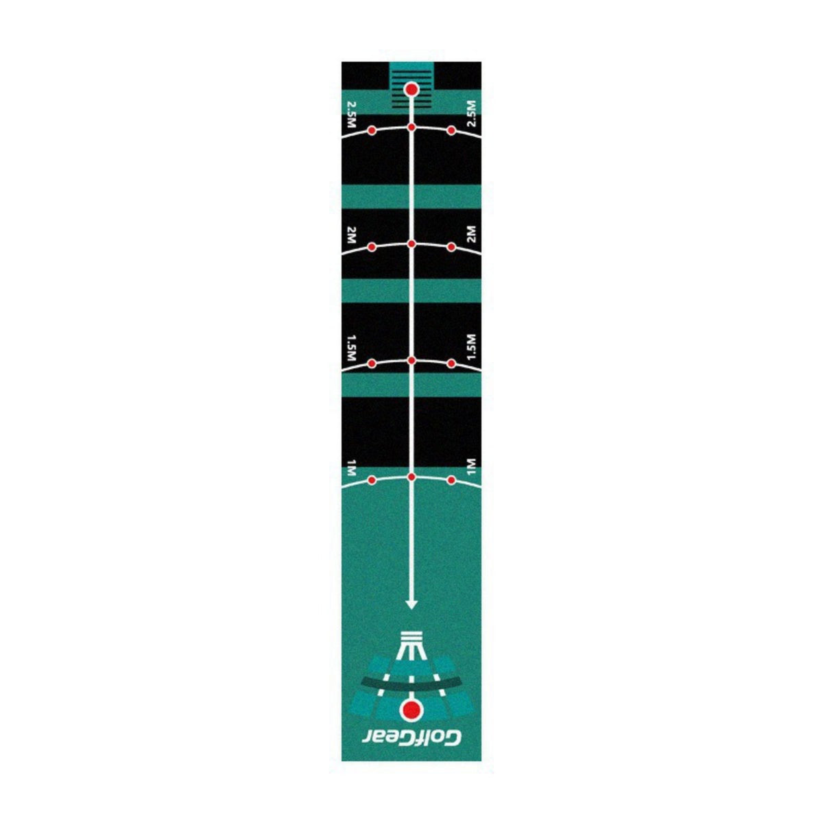 Alignment Guides Golf Putting Mat Long-Lasting Locked Border Indoor Putting Green Easy To Clean Golf Training Mat Distance Markers for Golfers, Beginners
