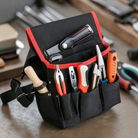 Waist Tool Bag Wear-Resistant Tool Belt Pouch Utility Belt Pouch Waterproof Multi-Pocket for Electricians, Construction Sites
