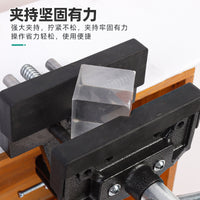 跨境快夹式木工桌虎钳家用平口钳铝合金台虎钳木工固定台钳夹具