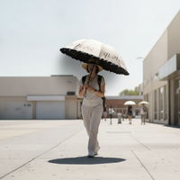 French Vintage Style UV Protection Umbrella for Sun and Rain