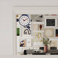 Silent Sweep Movement Corner Wall Clock Space-Saving Double Sided Corner Clock Battery Operated for Living Room, Hallway, Kitchen