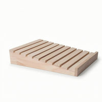 Bakery Display Tray Smooth Slatted Bread Tray Natural Wood for Buffets, Bakers