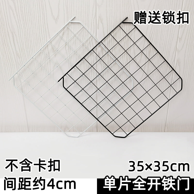 DIY自由拼接组合魔片铁网围栏栅栏隔板配件宠物猫笼狗笼兔笼花架