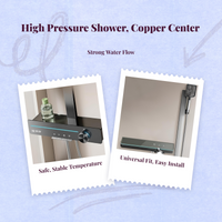 High Pressure Temperature-Controlled Shower Head Set