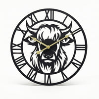 Metal Wall Clock Industrial Clock with Silent Movement Quiet for Office