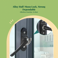 Child-safe sliding hook lock