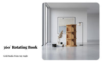 Revolving Tower Shelf 360-Degree Rotation rotating Book Tower Floor-Standing
