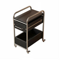 2-Tier Rolling Trolley Multi-Functional 2-Tier Rolling Stand adjustable