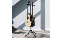 Floor Guitar Stand Non Slip Tripod Guitar Stand Secure for Artists, Home Rehearsal Music Studio