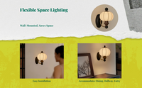 Vintage French Wall Sconce, Glass Shade, Dimmable