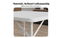 Square Folding Table Space-Saving Collapsible Square Table Foldable Design