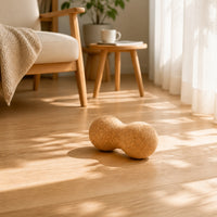 Textured Peanut Massage Ball Compact Peanut Roller Ergonomic Cork Massage Roller Easy to Carry for Muscle Recovery