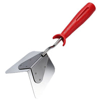 Stainless Steel Corner Finishing Tool Textured Grip Corner Trowel Long-Lasting Heavy Duty for Home Renovation