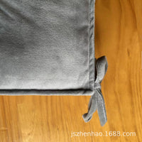 Tufted Backrest Seat Cushion with Ties, Water-Resistant, Thick, for Students and Office