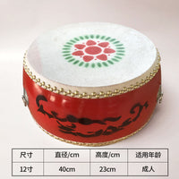汉唐相和歌踏鼓舞蹈道具节奏鼓成人儿童加厚牛皮舞台演出楚鼓声声 10寸加厚牛皮【送鼓棒】吉祥如意