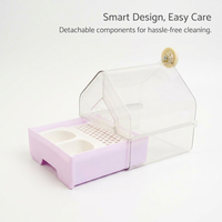 Bird Bath Tub for Cage Hanging, Transparent Bird Bath Feeder Box, Small Birds Bath Box, Parrot Bath  - Image 10