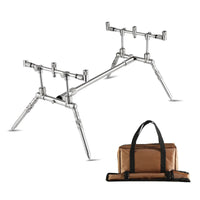 Kuno RP816 Stainless Steel Fishing Rod Holder, Quick-Fold, Three-Head European Style