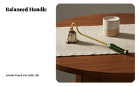 Ornate Enamel Candle Wick Dipper Elegant Design Long Handle Candle Wick Dipper Long-Lasting Metal Tarnish-Resistant