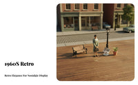 1:64 Scale People Figure Collectible 1:87 Scale Character Model Retro Design Miniature Person High Exactness for Collectors