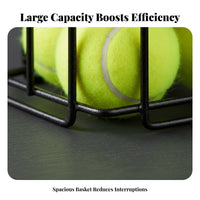 No Bending Required Tennis Ball Picker Press-down Picking Tennis Ball Hopper Large Capacity for Coaches, Athletes, Practice