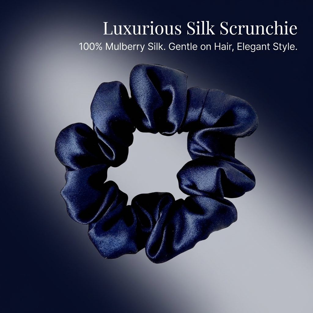 Full Scrunchie Set for Women, Big Vintage Style Ties for Ponytail, Sleep Elastic Holders for Adults