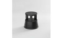Heavy-Duty Rolling Step Stool Anti-Slip Kick Step Stool Industrial-Strength Retractable for Library