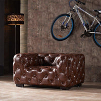 Chesterfield Sofa Traditional design Chesterfield Settee Deep Button Tufting timeless Design for Interior Designers, Villa