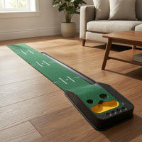 Alignment Markings Foldable Golf Putting Mat Target Holes Indoor Golf Practice Mat Bunker-Style Cup Area Sports Equipment Lightweight