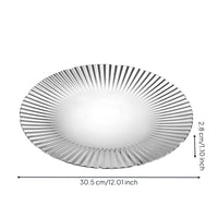 Fruit Tray Mirror-Polished Stainless Steel Tray Round for Snack Service, Hosts