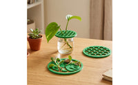 3 Pieces Openwork Propagation Tray Lid Round Propagation Lid Plastic Reusable for Gardeners, Growers, Hydroponics, Windowsill