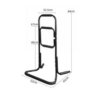 Bedside Support Rail Non-Slip Freestanding Bed Rail Sturdy for Elderly, Seniors
